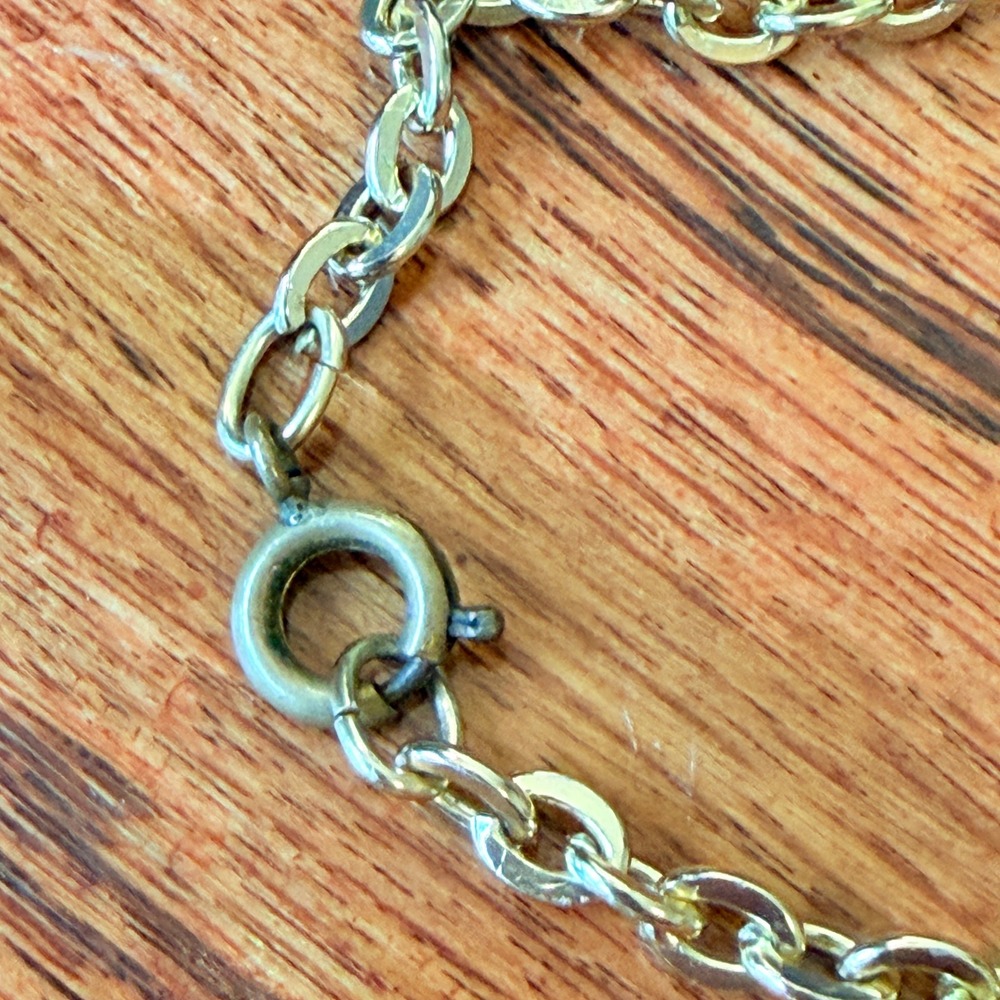 Vintage‎ Lucerne Pendant Watch Gold Tone Swiss Made Roman Numeral Necklace Chain - Picture 9 of 11